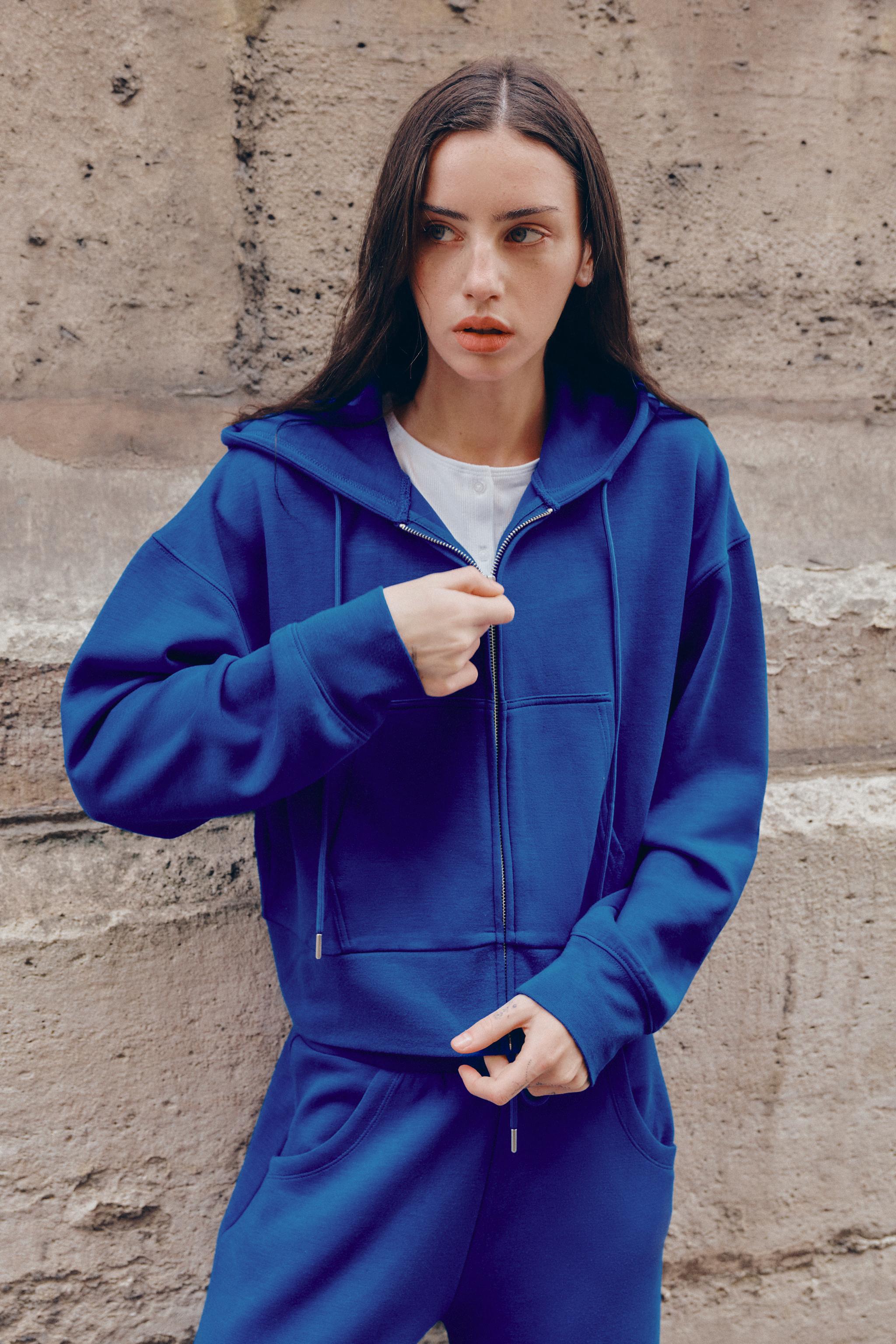 SWEAT INTERLOCK À CAPUCHE